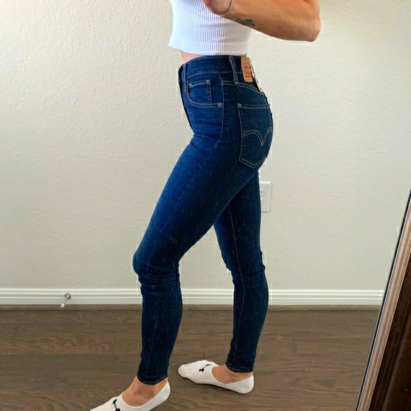 SALE! ⭐️ Levi’s Mile High super skinny jean dark wash - Picture 6 of 8